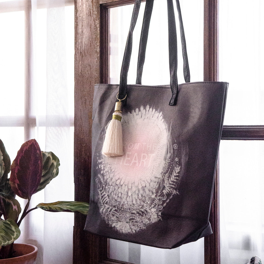 From the Heart Bucket Tote by Papaya Art
