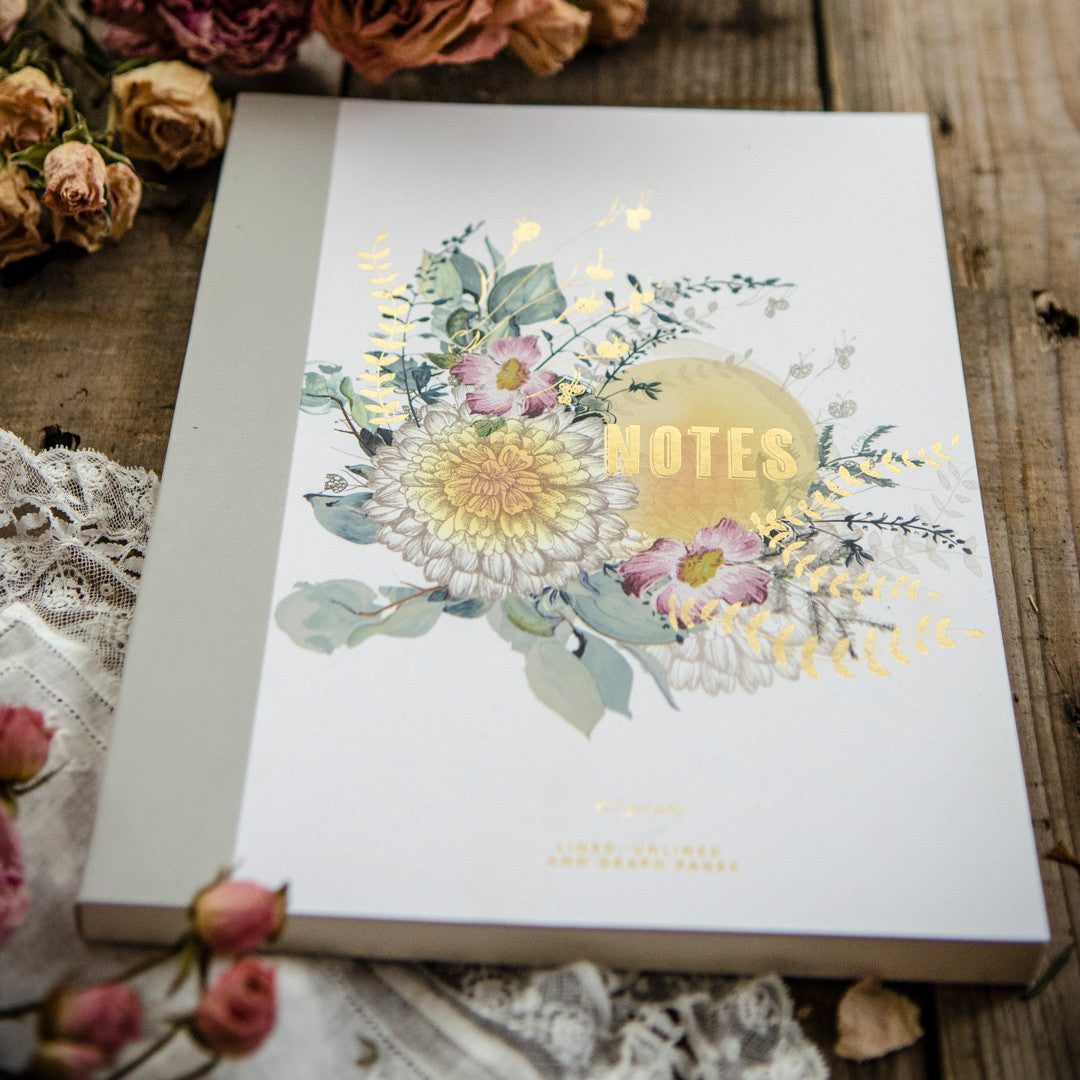 Sunrise Petals Clothbound Notebook by Papaya Art