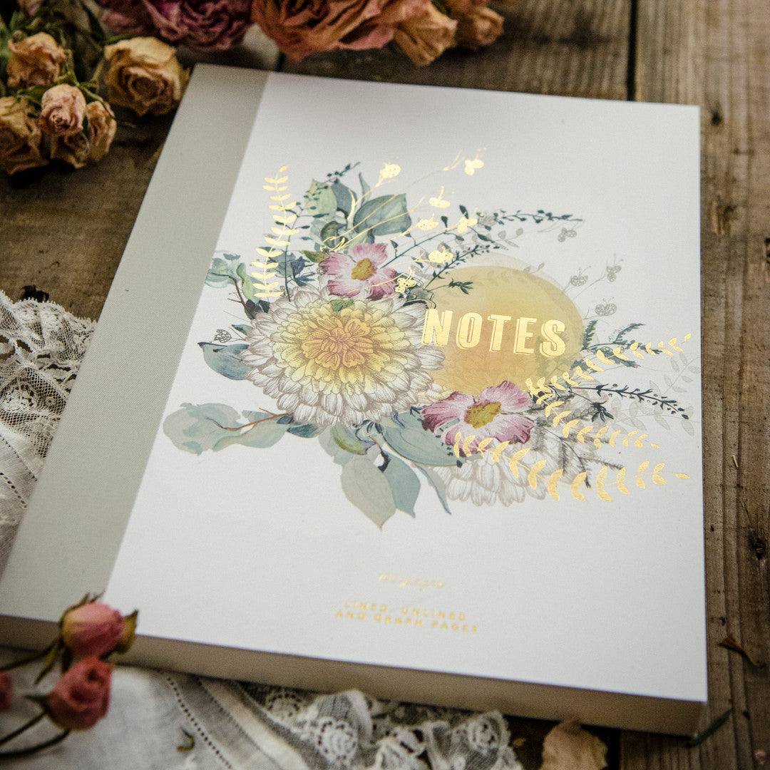 Sunrise Petals Clothbound Notebook by Papaya Art