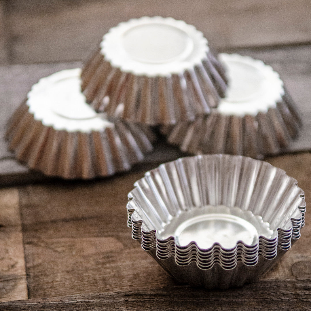 Fluted Tart Tin Molds — Kit of 10