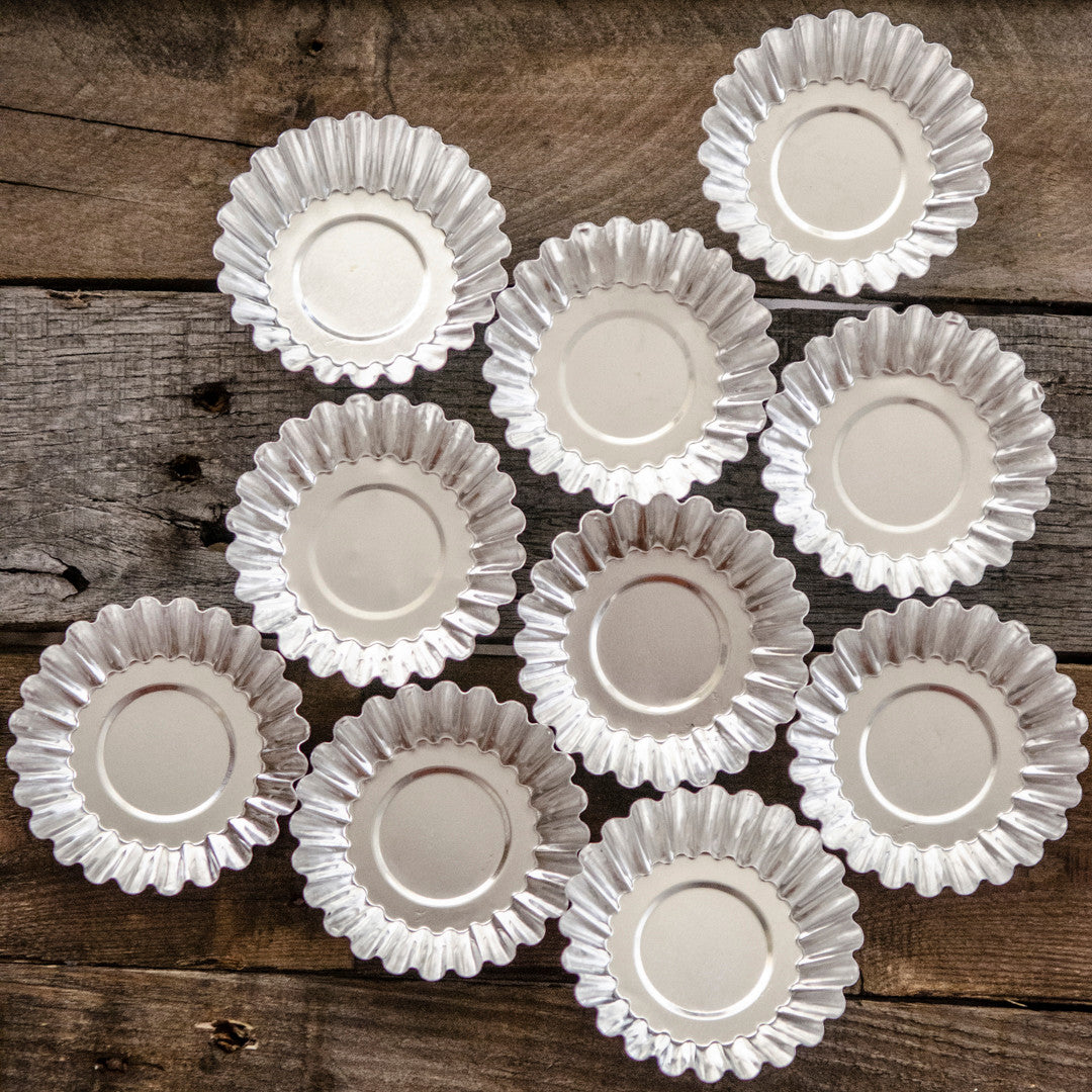 Fluted Tart Tin Molds — Kit of 10