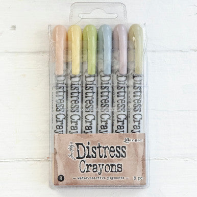 Ranger Ink Distress Crayons Set - Sophisticated Pastels