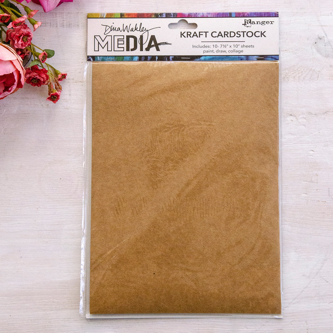 Dina Wakley Media Kraft Cardstock Pack