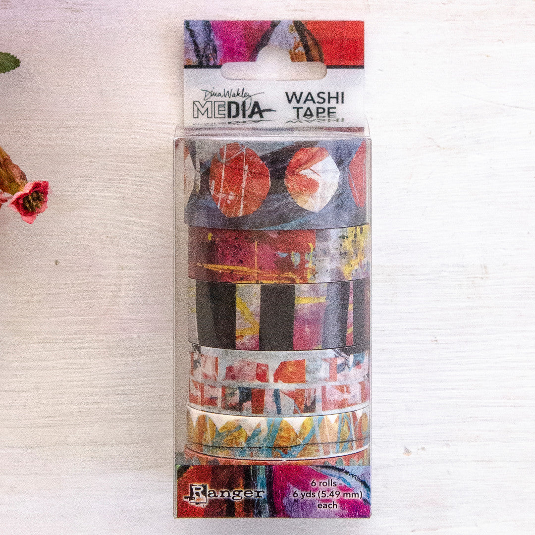Dina Wakley Media Assorted Washi Tape - Graphic