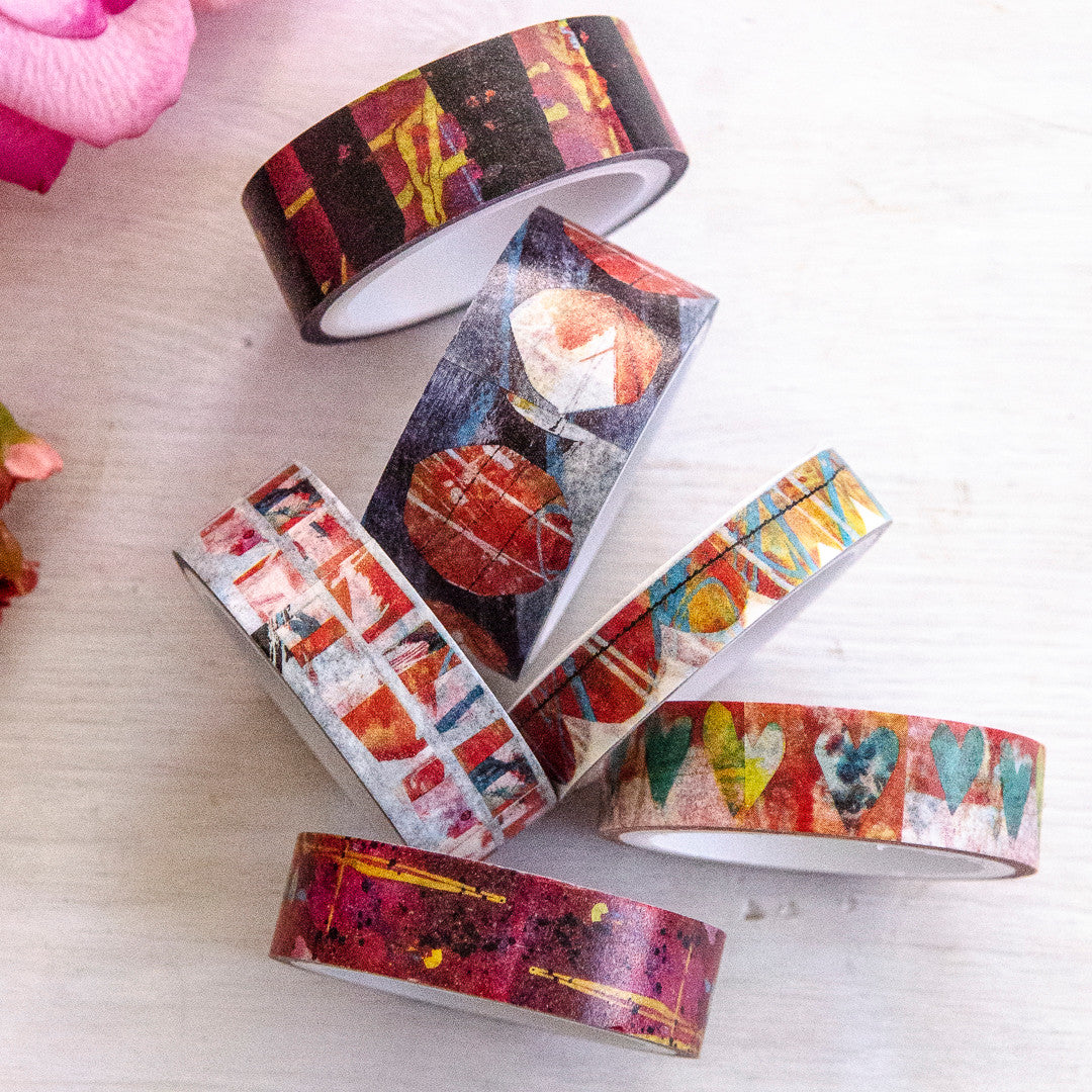 Dina Wakley Media Assorted Washi Tape - Graphic
