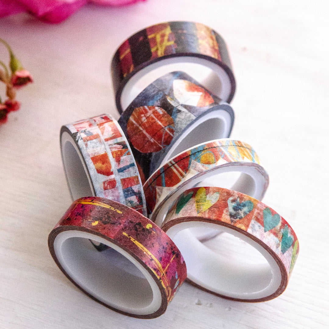 Dina Wakley Media Assorted Washi Tape - Graphic