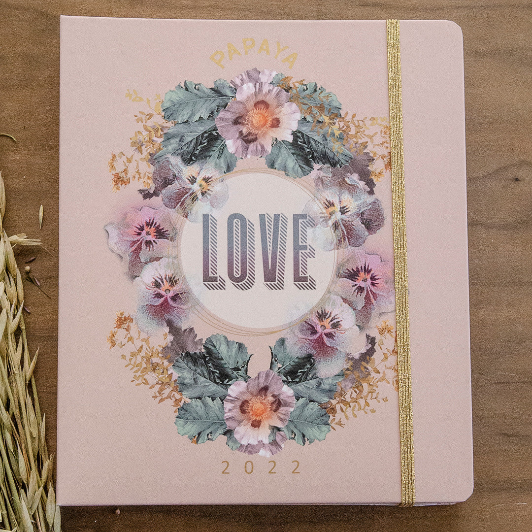 Love & Pansies 2022 Hardcover Deluxe Planner