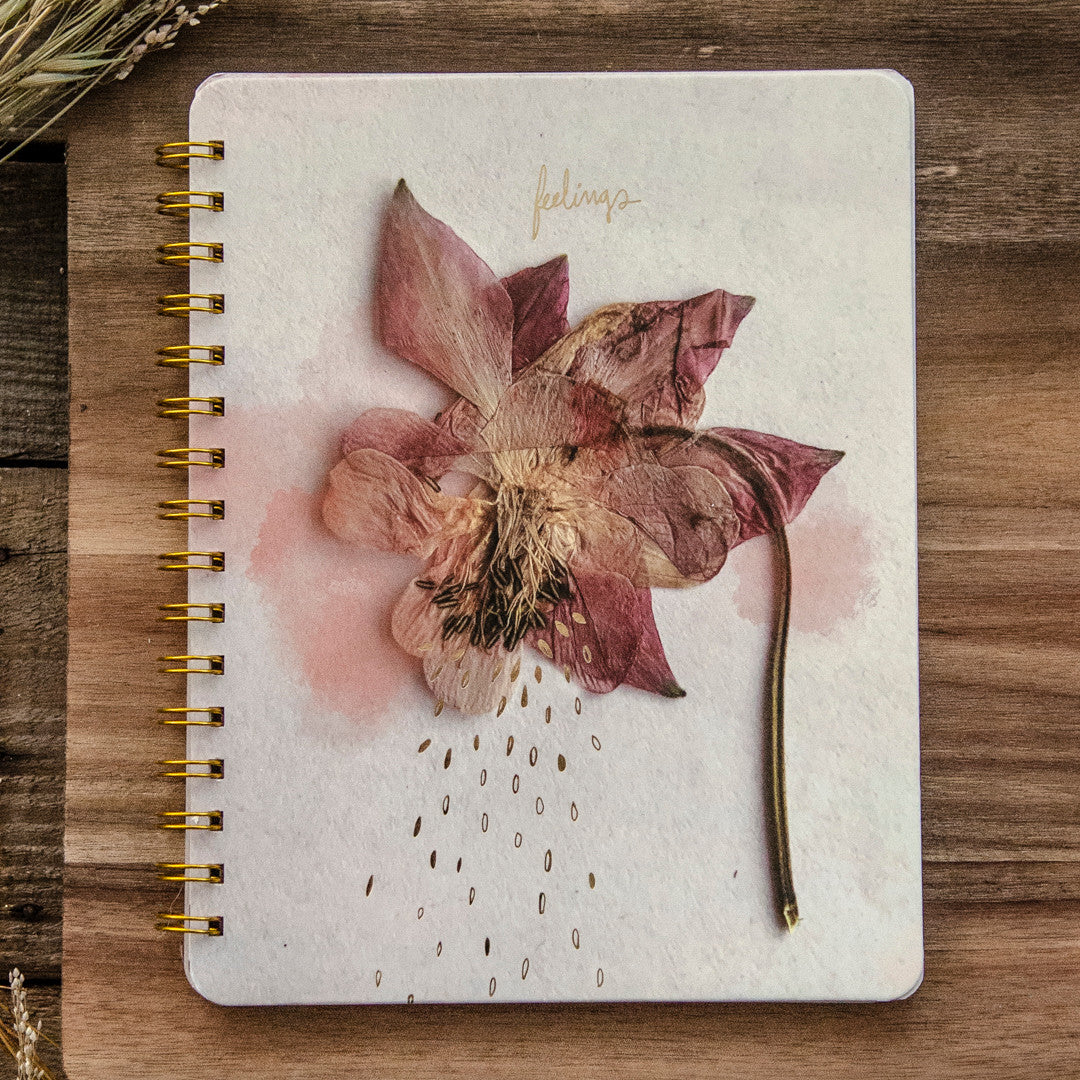 Feelings Spiral Notebook by Papaya Art