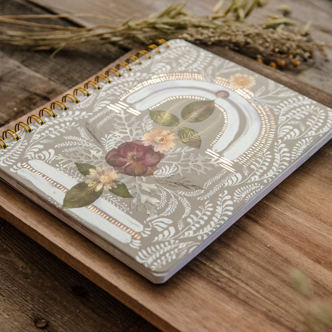 Altar Lace Spiral Notebook by Papaya Art