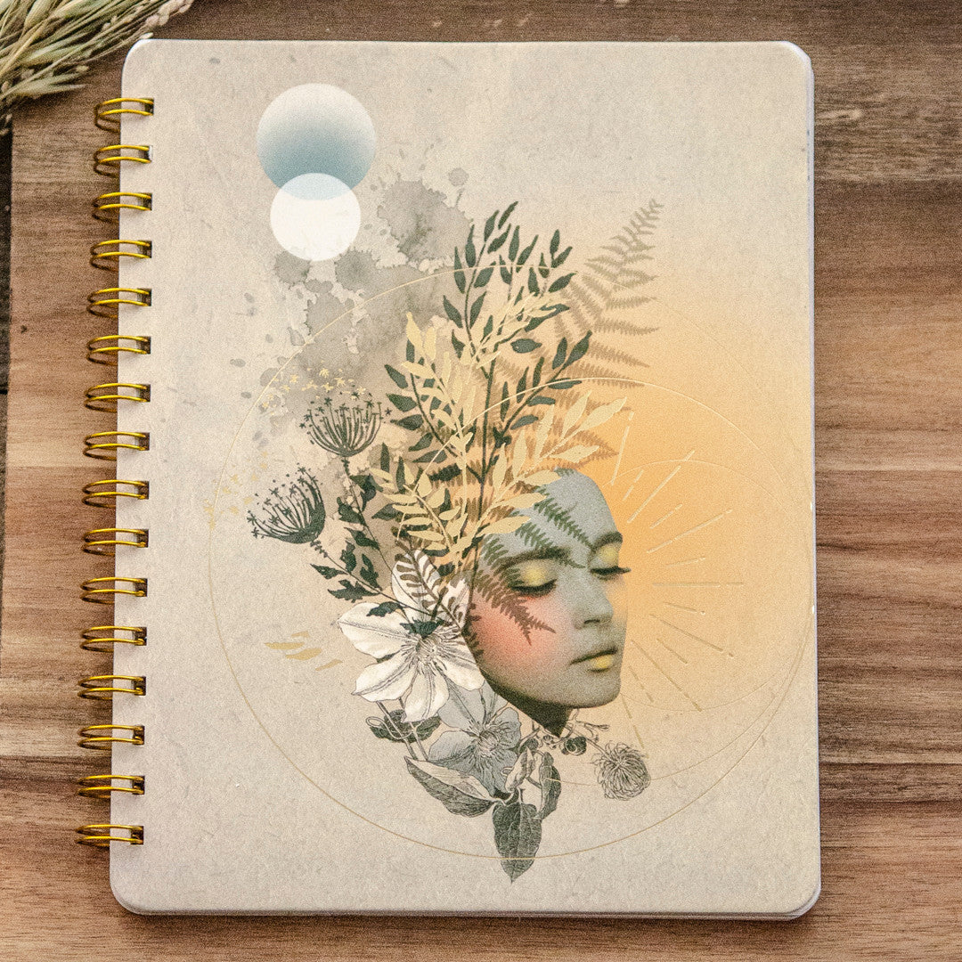 Golden Hour Spiral Notebook by Papaya Art