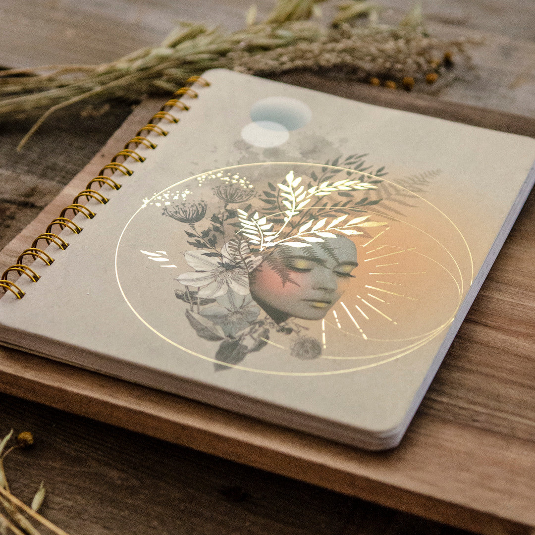 Golden Hour Spiral Notebook by Papaya Art