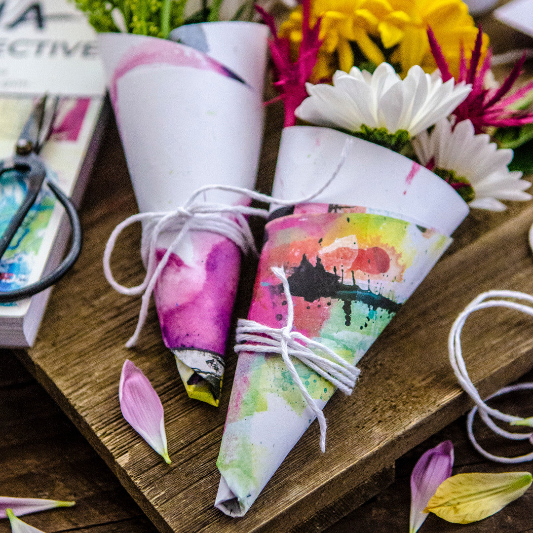 Petite Paper-Wrapped Bouquets