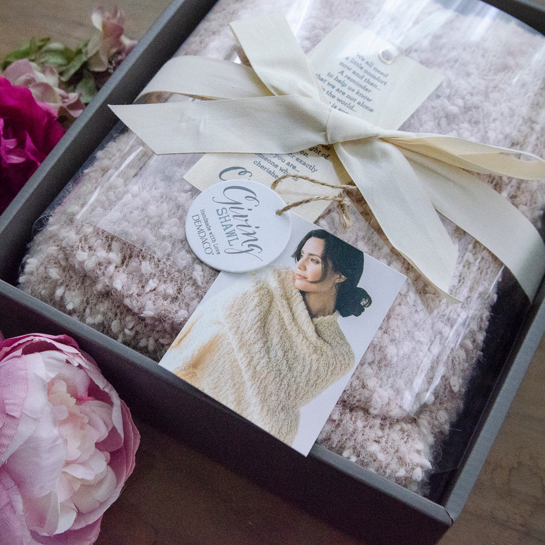 Dusty Pink Giving Shawl