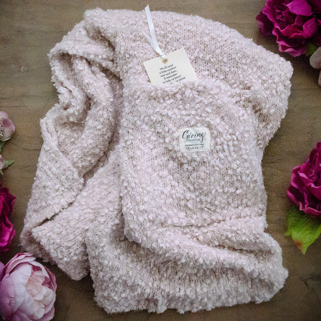 Dusty Pink Giving Shawl