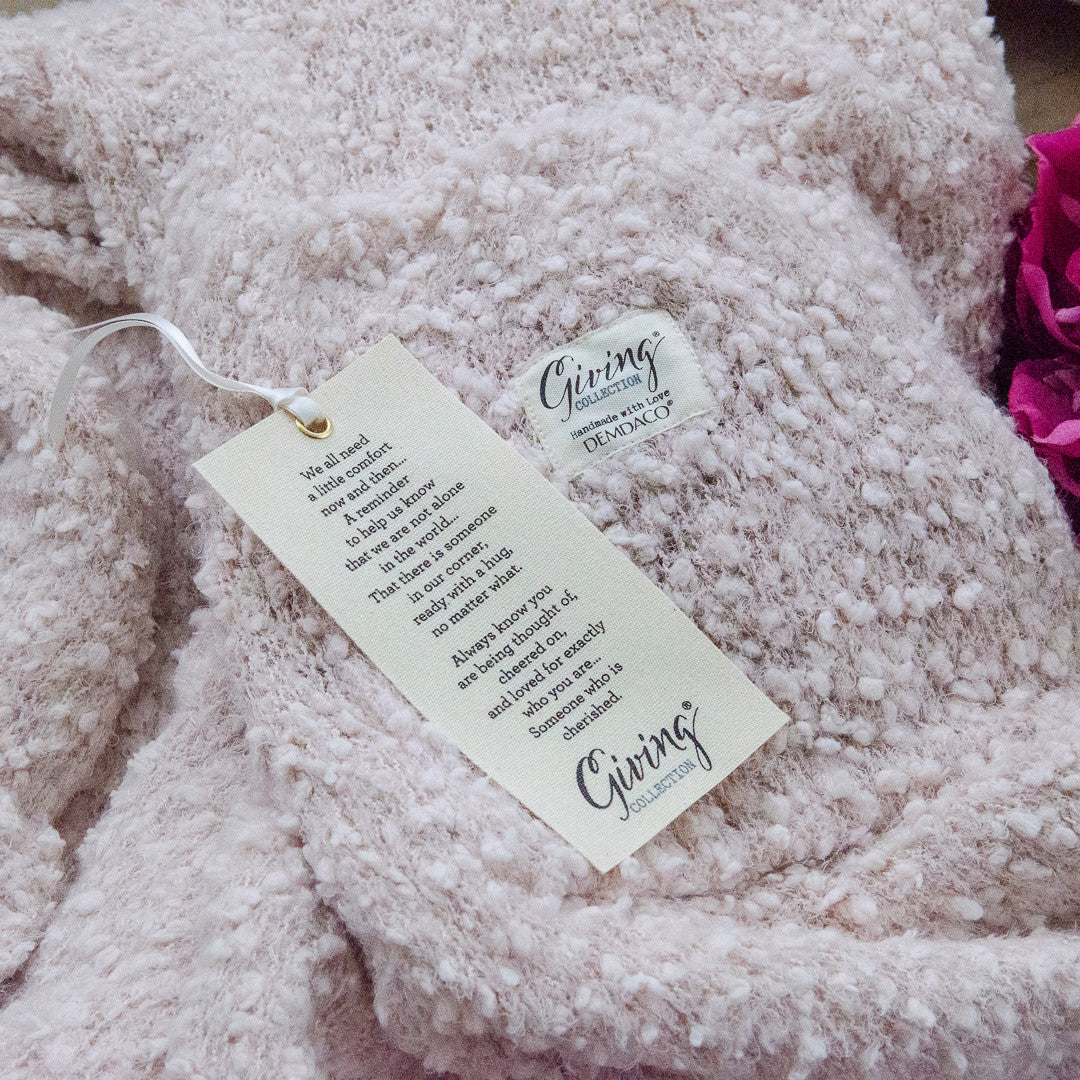 Dusty Pink Giving Shawl