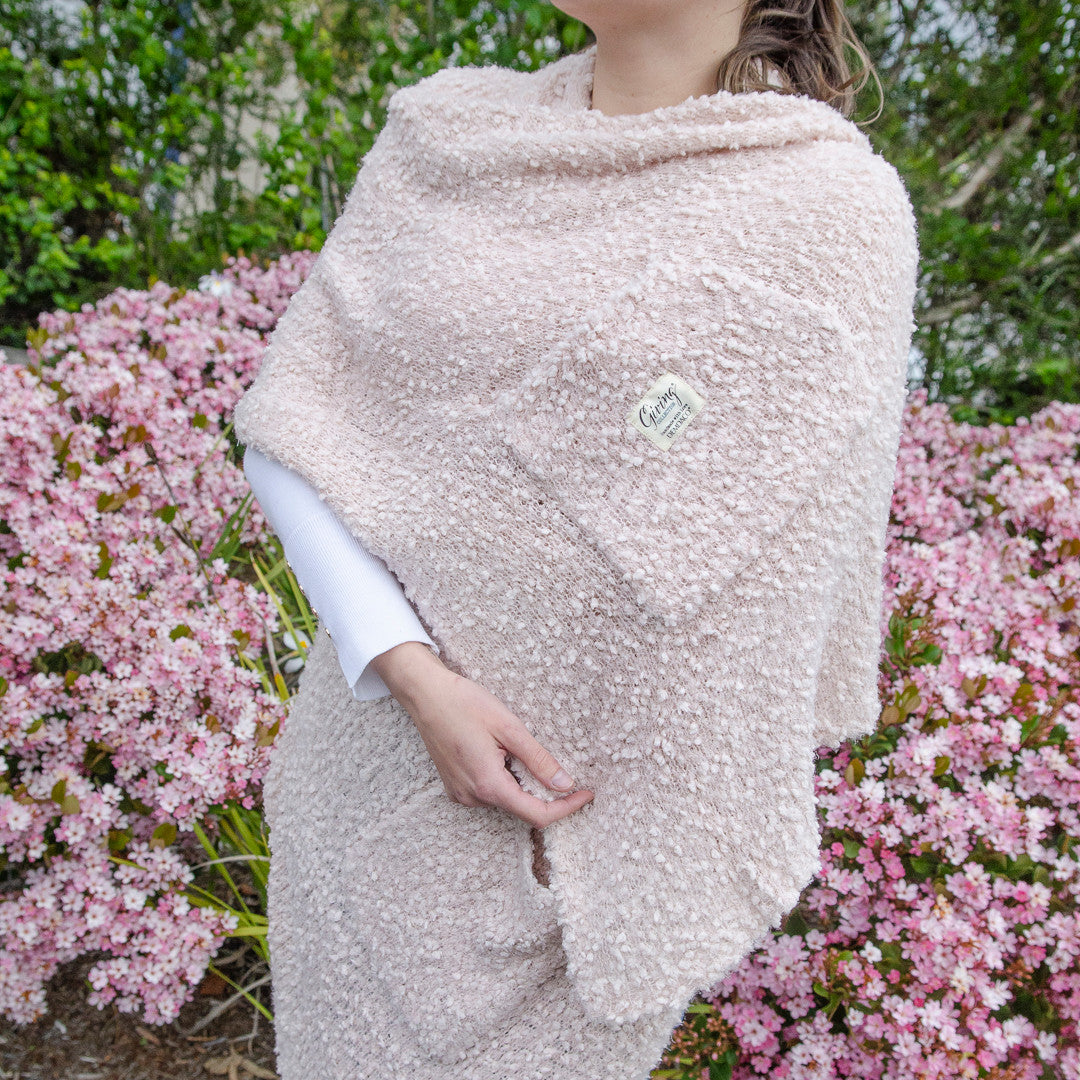 Dusty Pink Giving Shawl