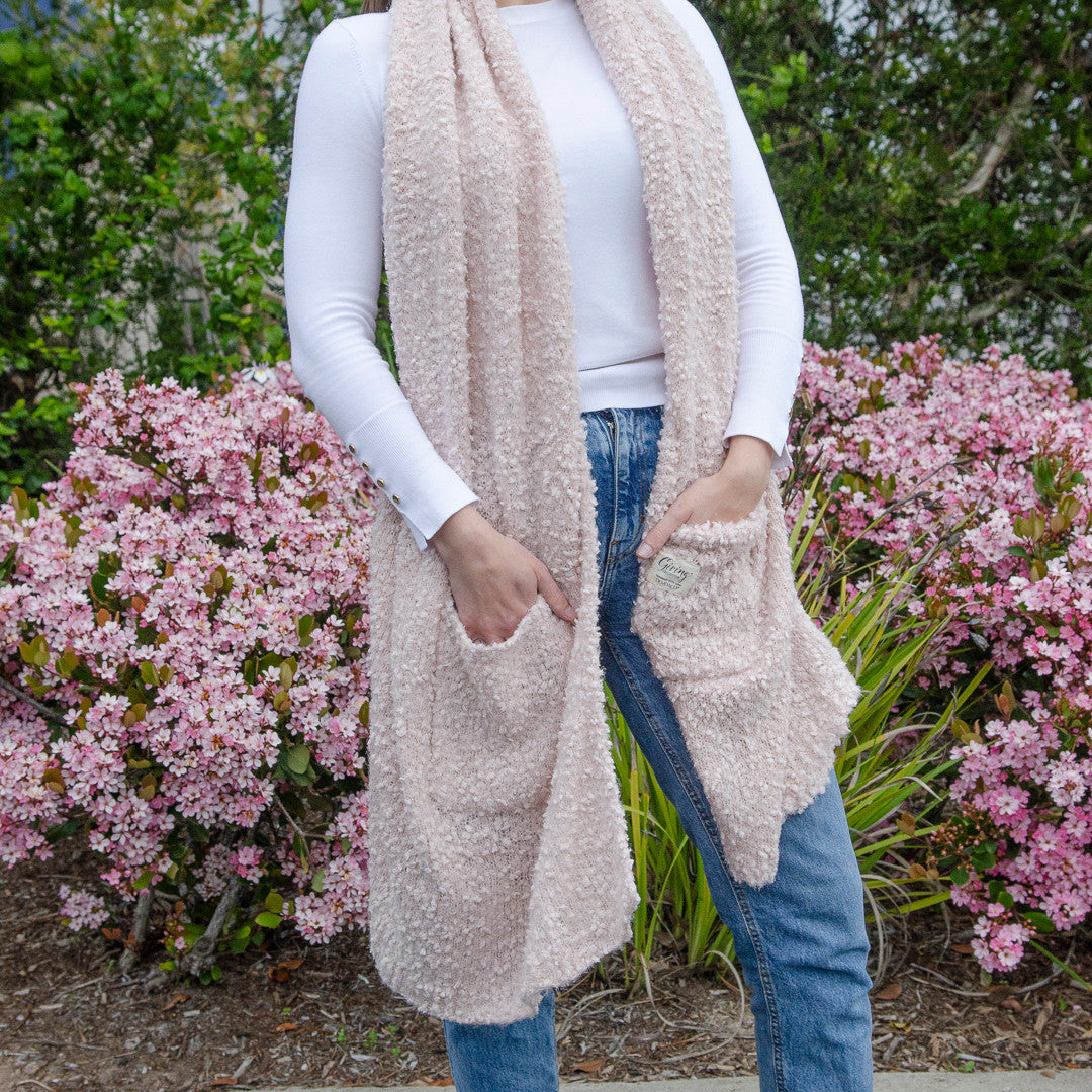 Dusty Pink Giving Shawl