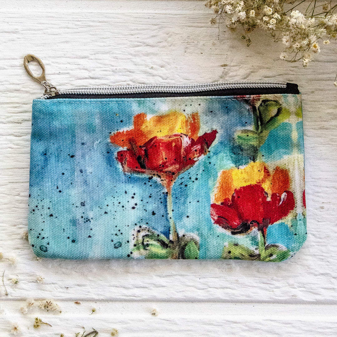 Dina Wakley Media Sunset Petals Art Pouch
