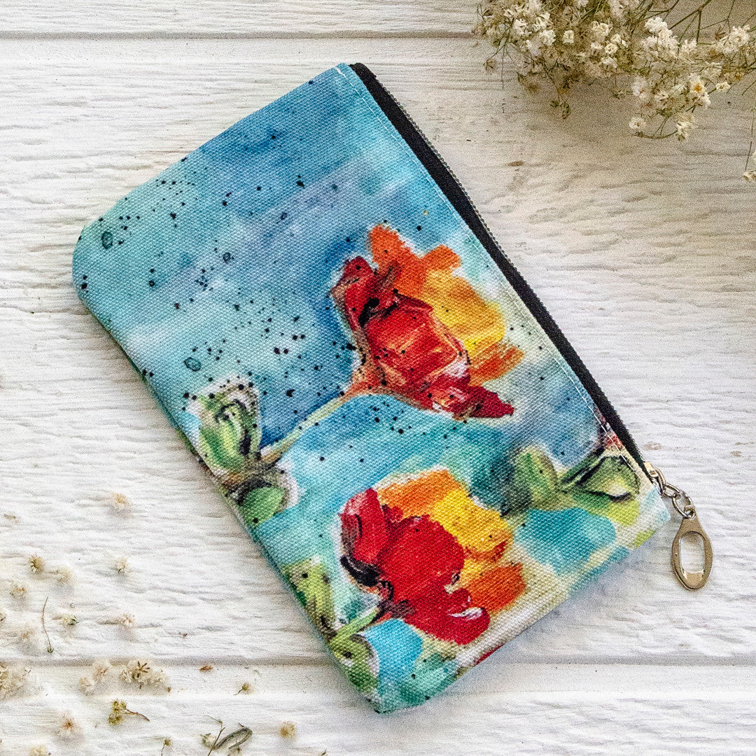 Dina Wakley Media Sunset Petals Art Pouch