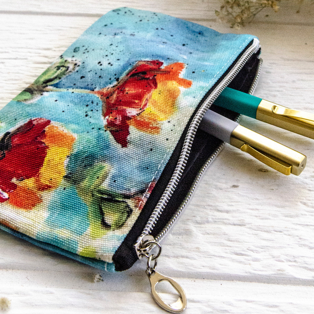 Dina Wakley Media Sunset Petals Art Pouch