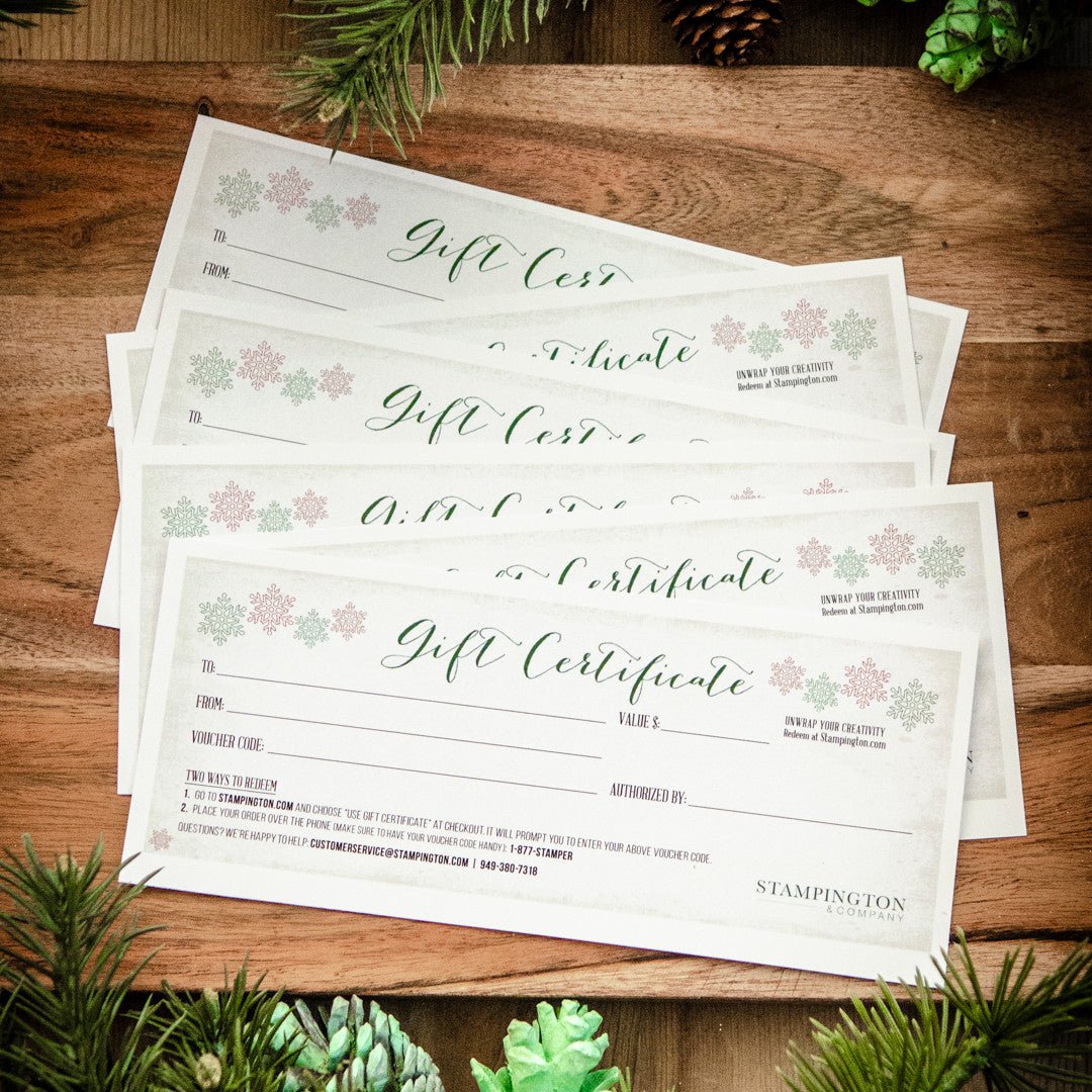 Gift Certificate — Holiday Theme
