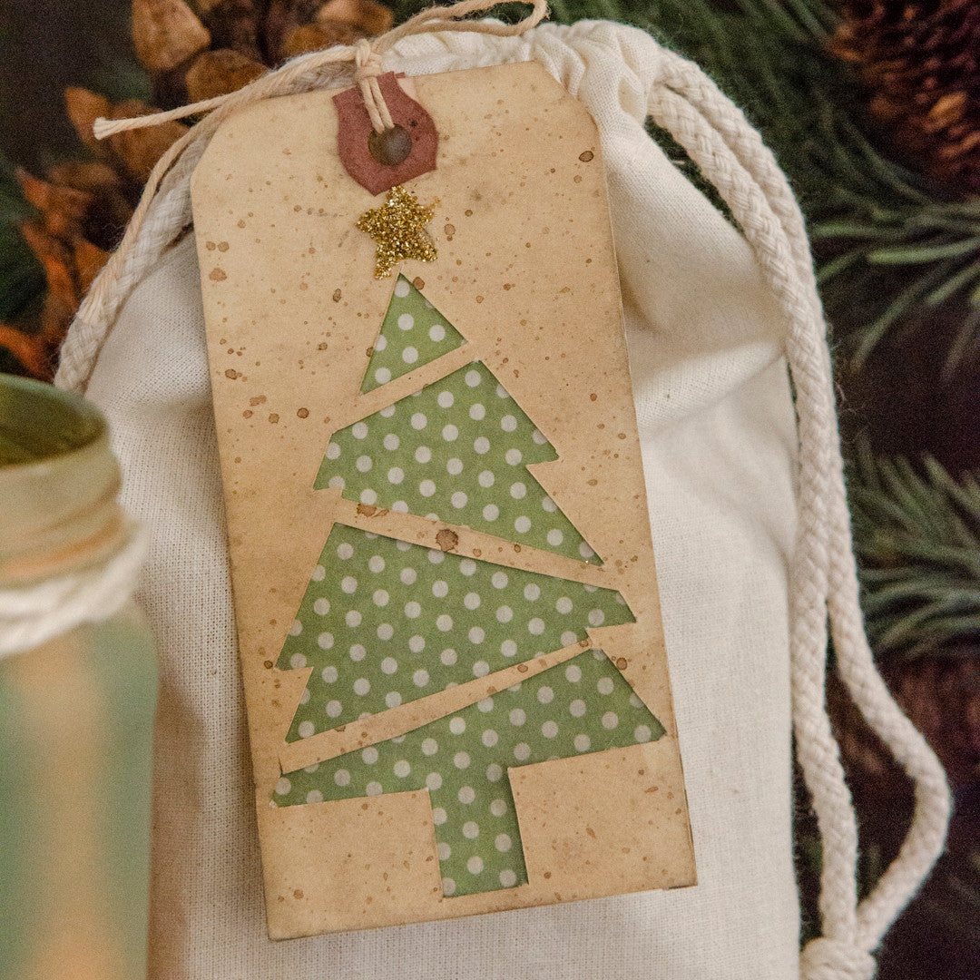 Mason Jar Christmas Tree Silhouettes & Gift Tags With Free Holiday Printables