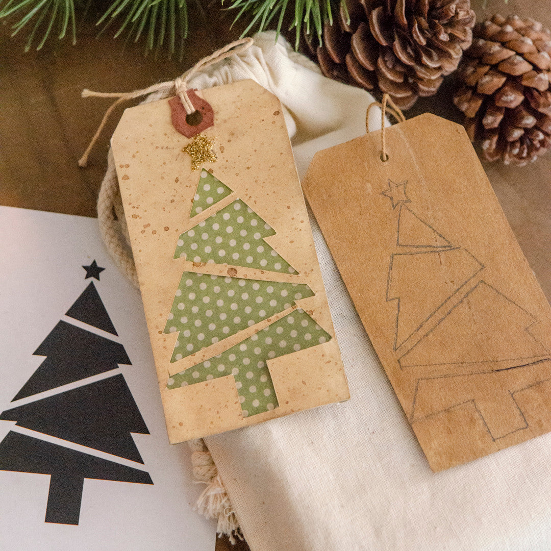 Mason Jar Christmas Tree Silhouettes & Gift Tags With Free Holiday Printables