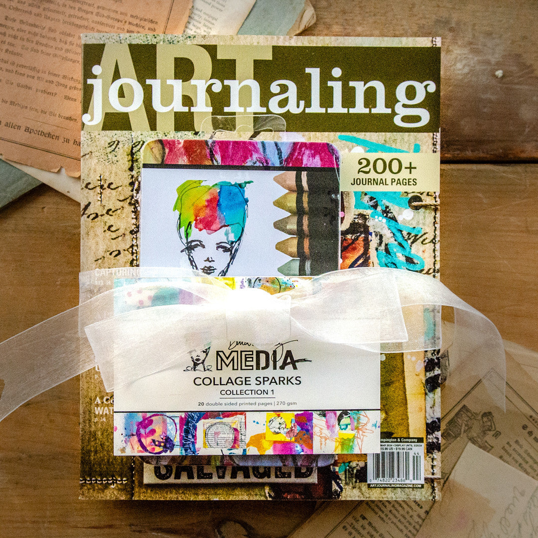 Art Journaling Scribble and Collage Set