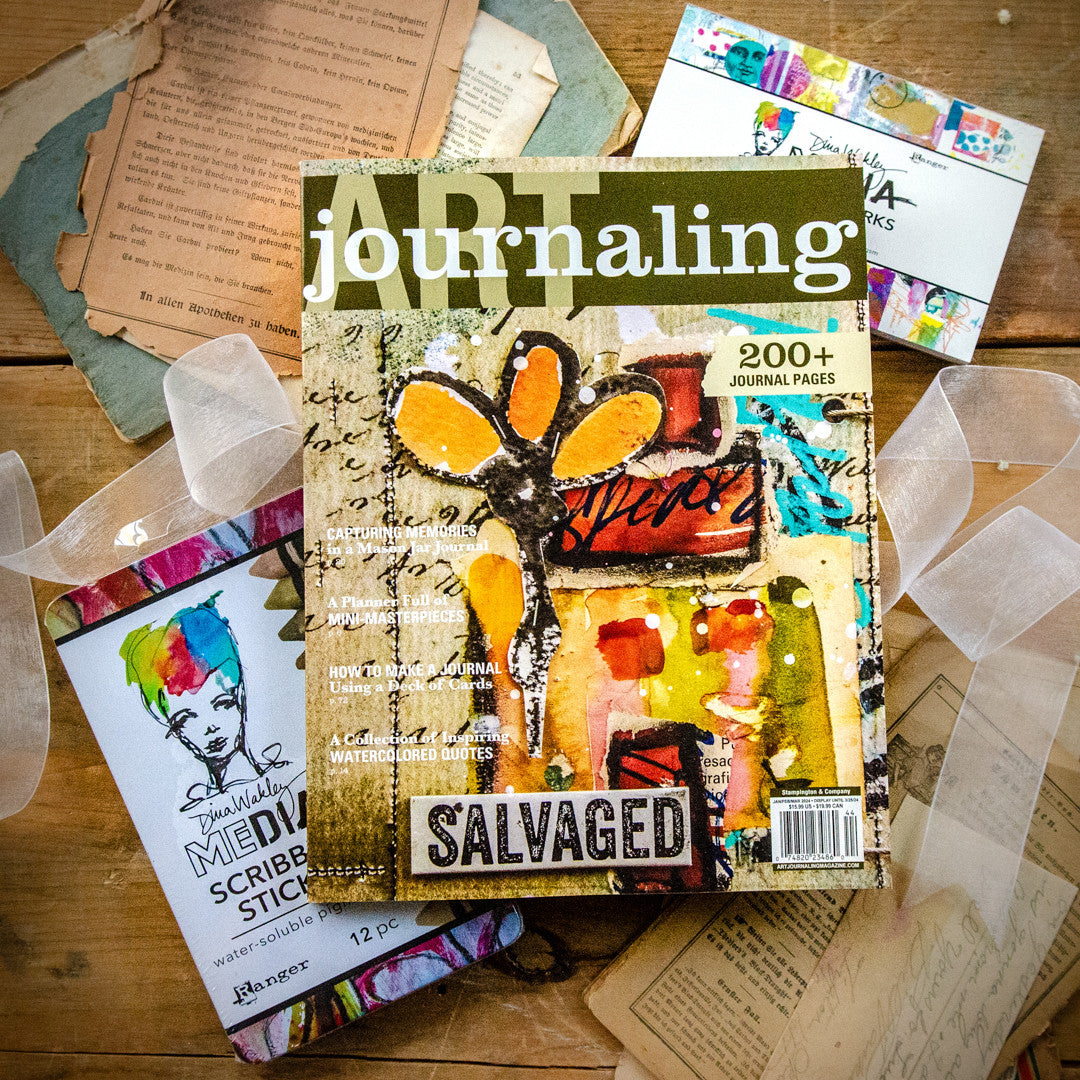 Art Journaling Scribble and Collage Set