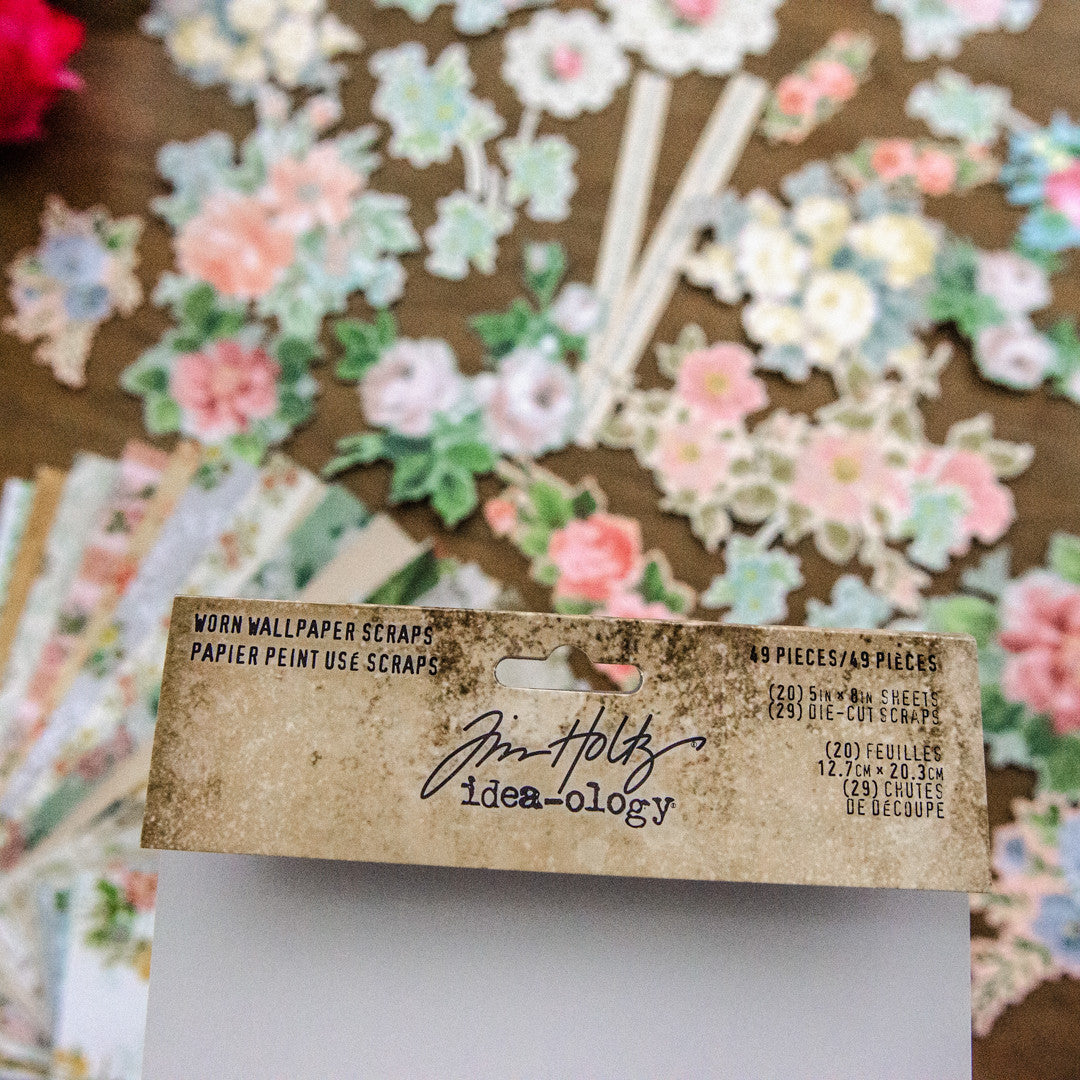 Tim Holtz Idea-ology Worn Wallpaper Scraps