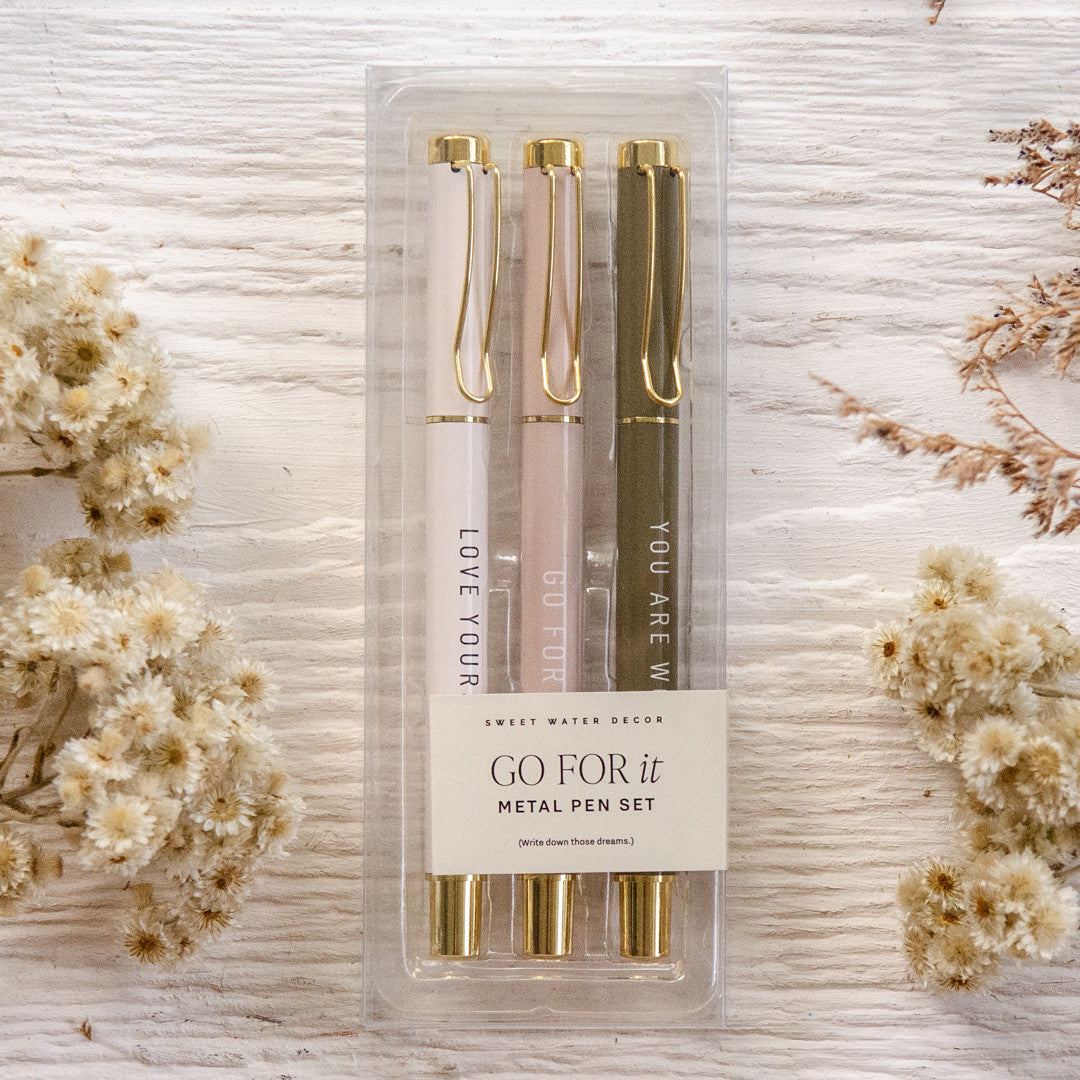 Go For It Metal Pen Set