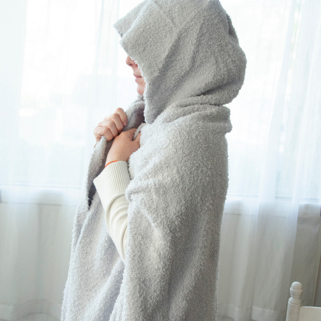 Hooded Wrap - Smoke