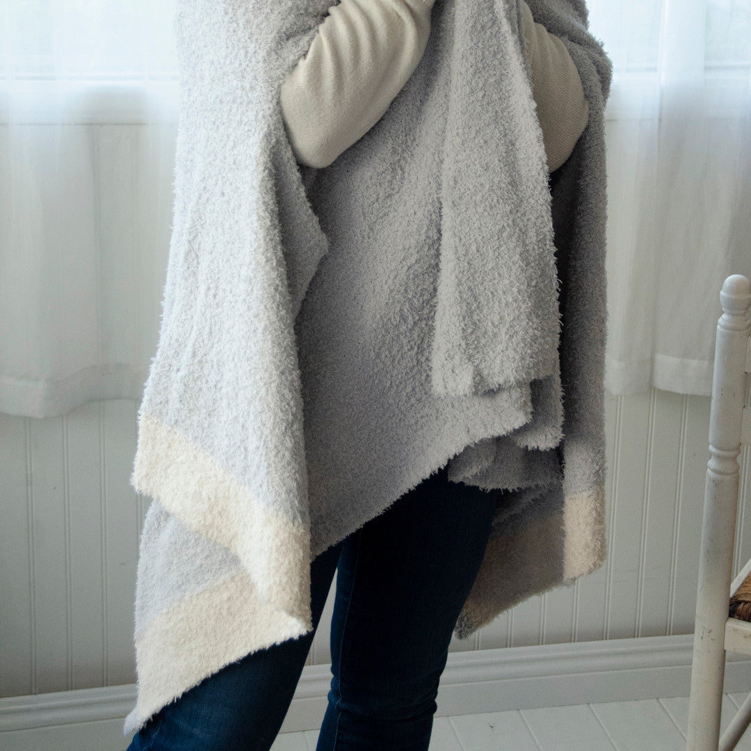 Hooded Wrap - Smoke