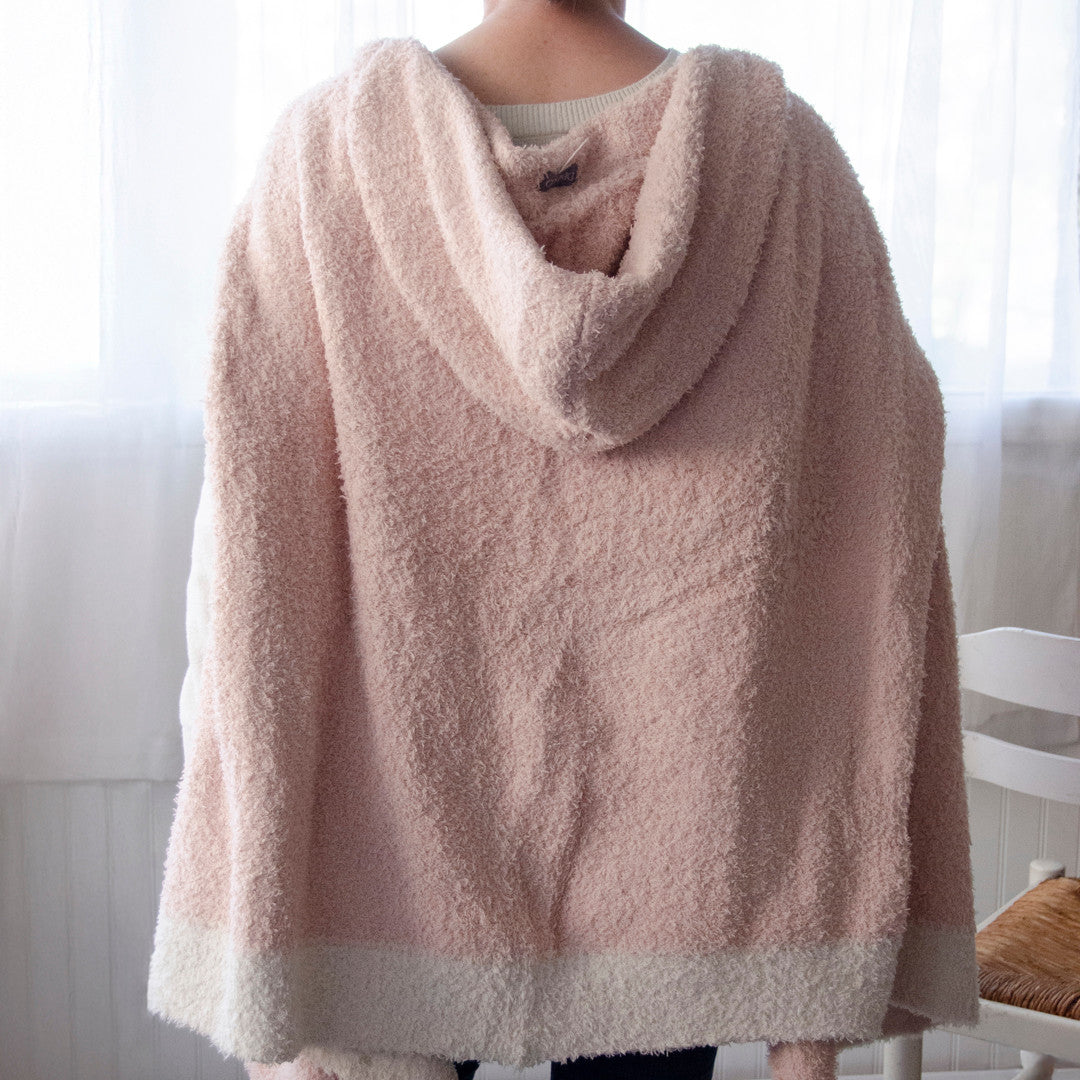 Hooded Wrap - Rose Cloud