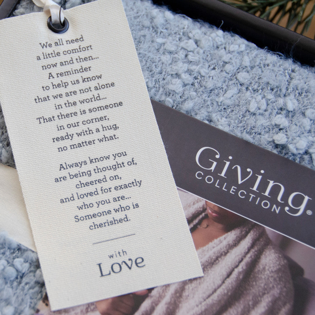 Dusty Blue Giving Shawl