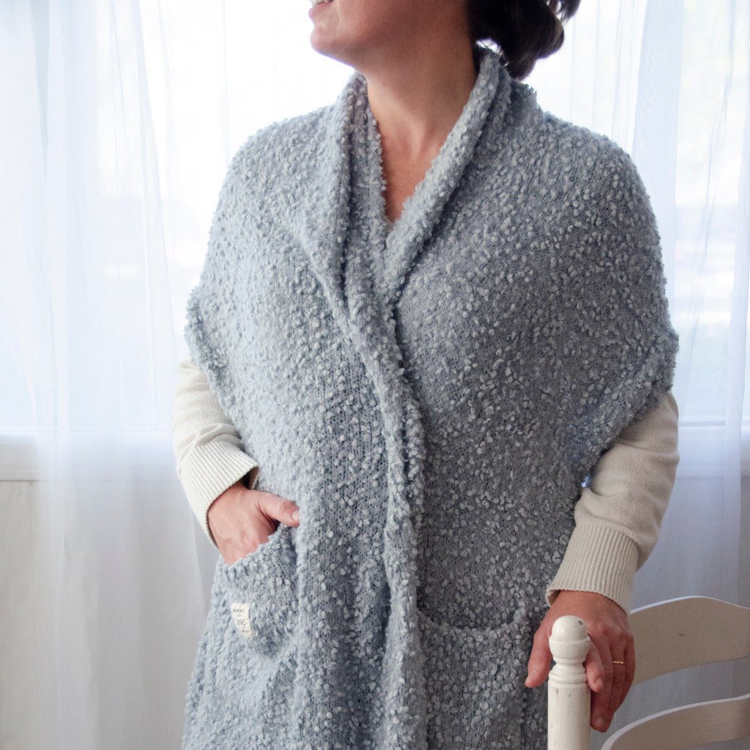 Dusty Blue Giving Shawl