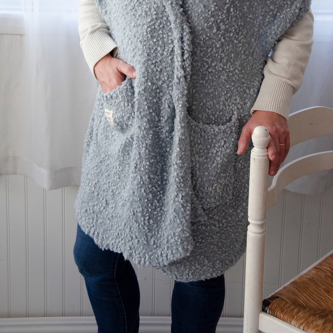 Dusty Blue Giving Shawl