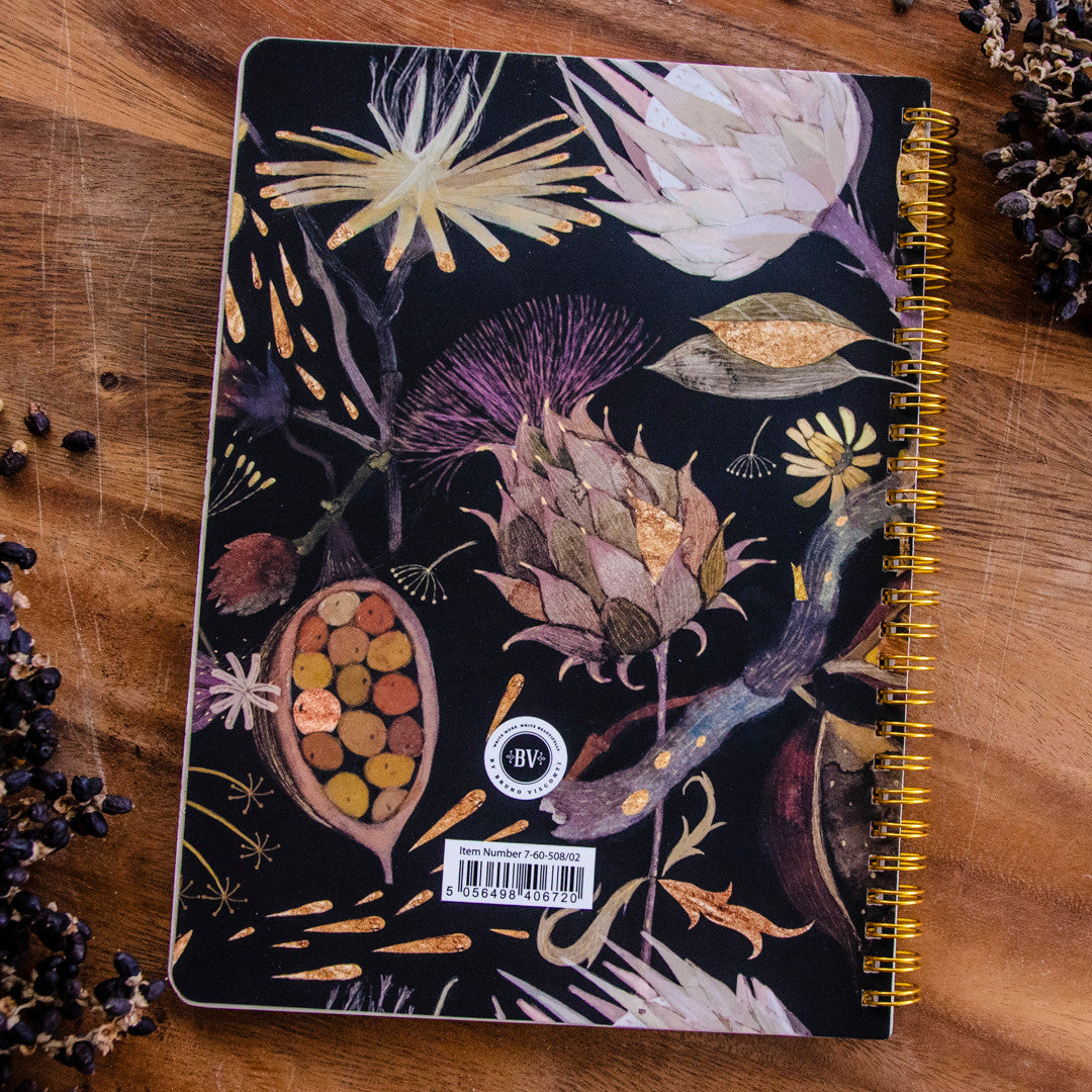 Night Flowers Spiral Notebook