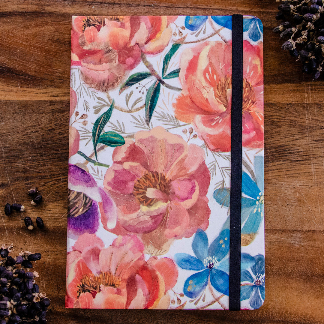 Heavenly Flowers Hard Cover Journal