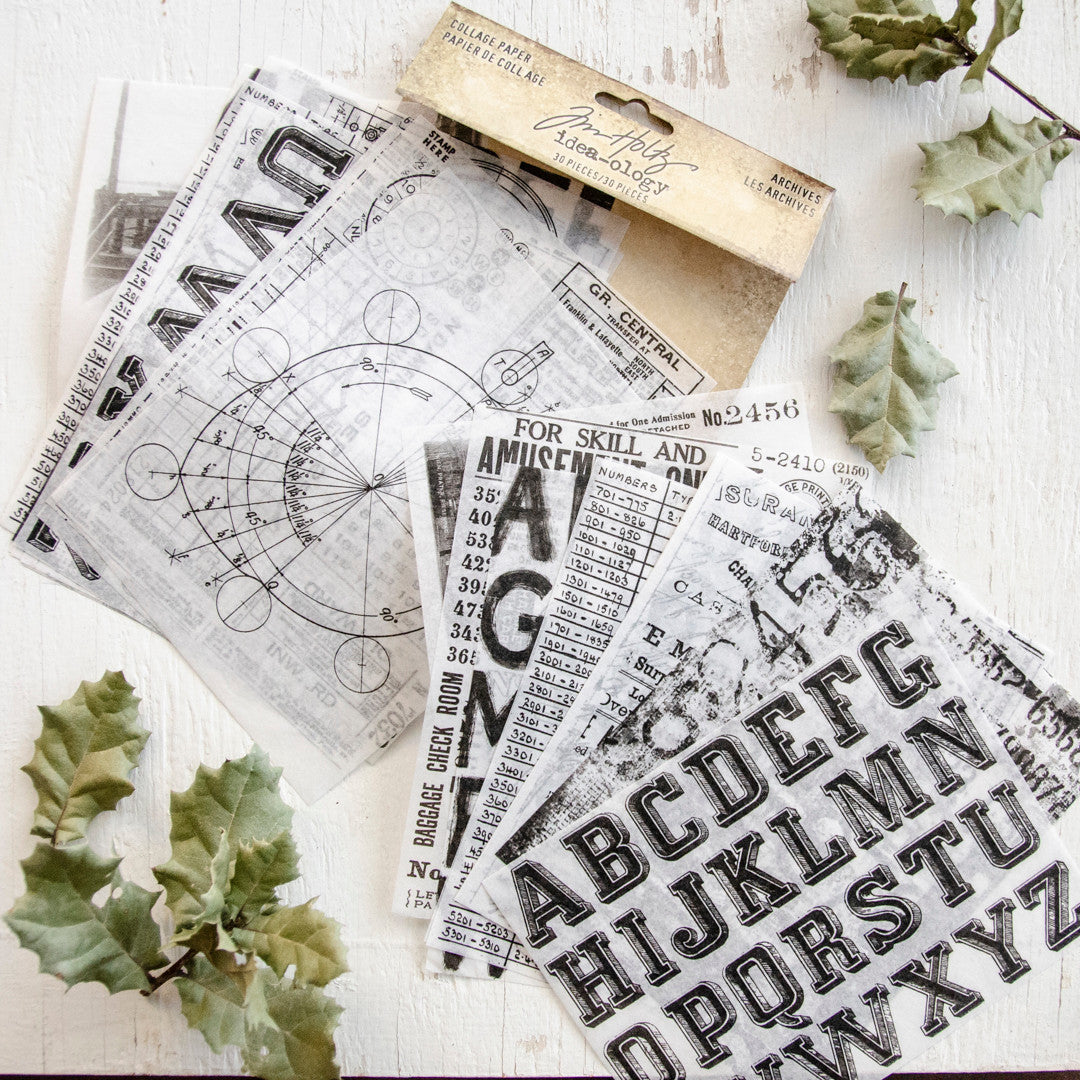 Tim Holtz Idea-ology Collage Paper Archives