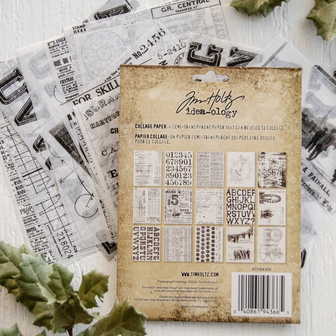 Tim Holtz Idea-ology Collage Paper Archives