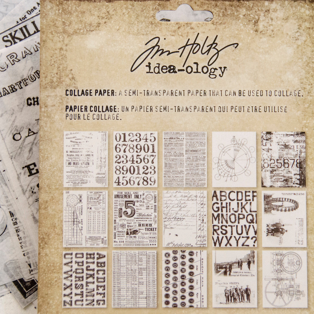 Tim Holtz Idea-ology Collage Paper Archives
