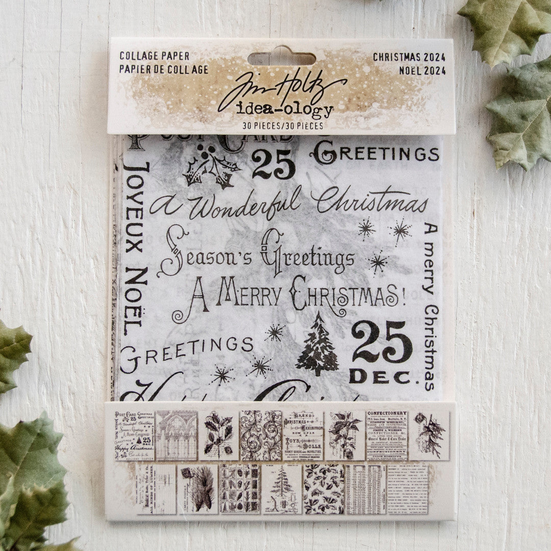 Tim Holtz Idea-ology Collage Paper Christmas