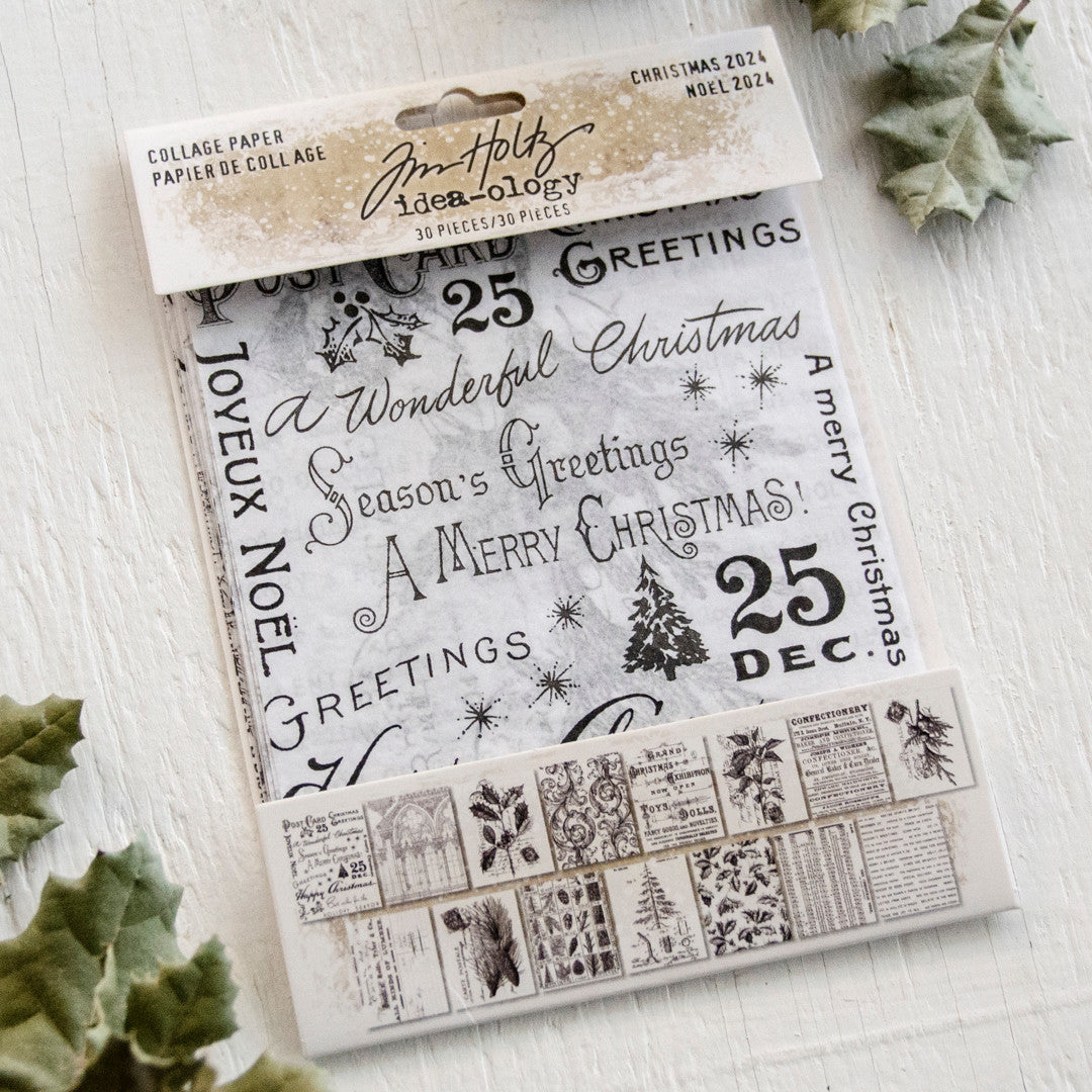Tim Holtz Idea-ology Collage Paper Christmas
