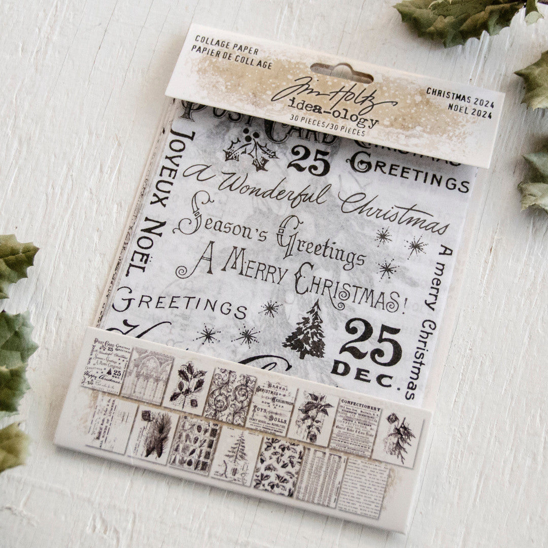 Tim Holtz Idea-ology Collage Paper Christmas