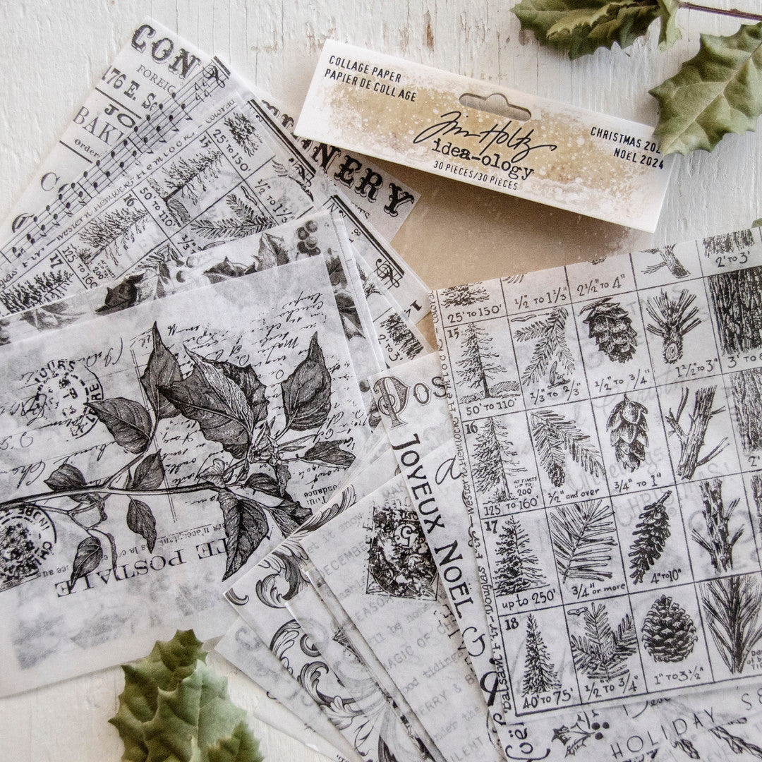 Tim Holtz Idea-ology Collage Paper Christmas