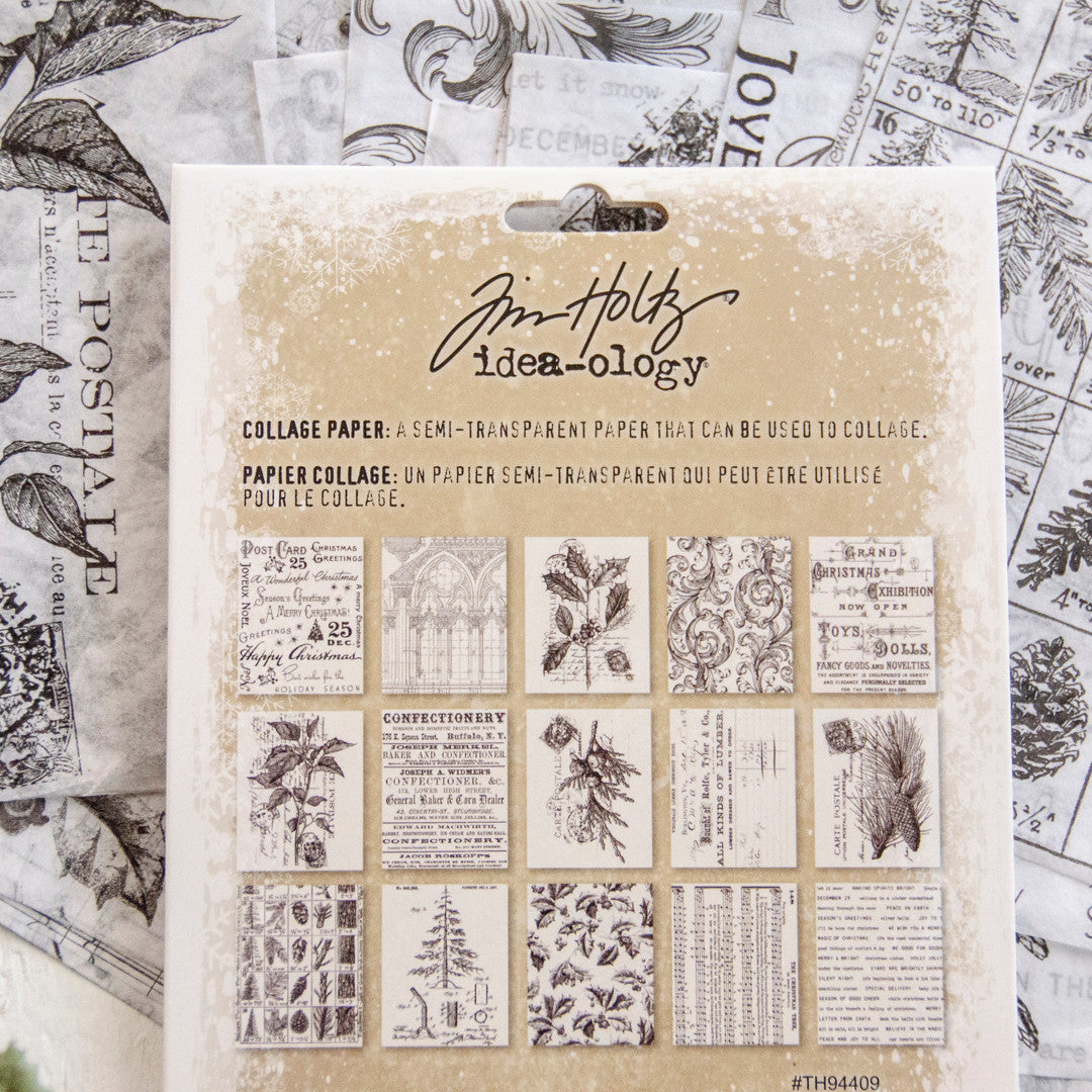 Tim Holtz Idea-ology Collage Paper Christmas