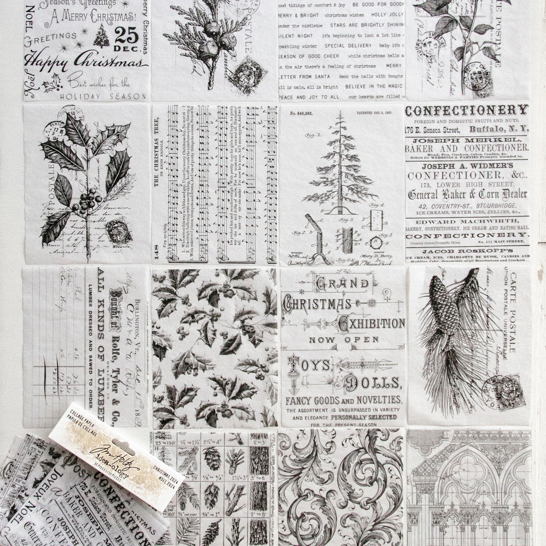 Tim Holtz Idea-ology Collage Paper Christmas