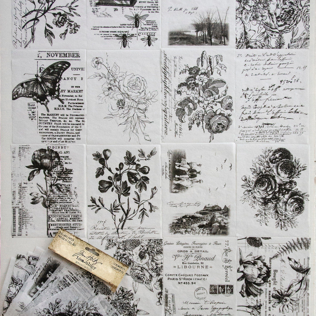 Tim Holtz Idea-ology Collage Paper Serendipity