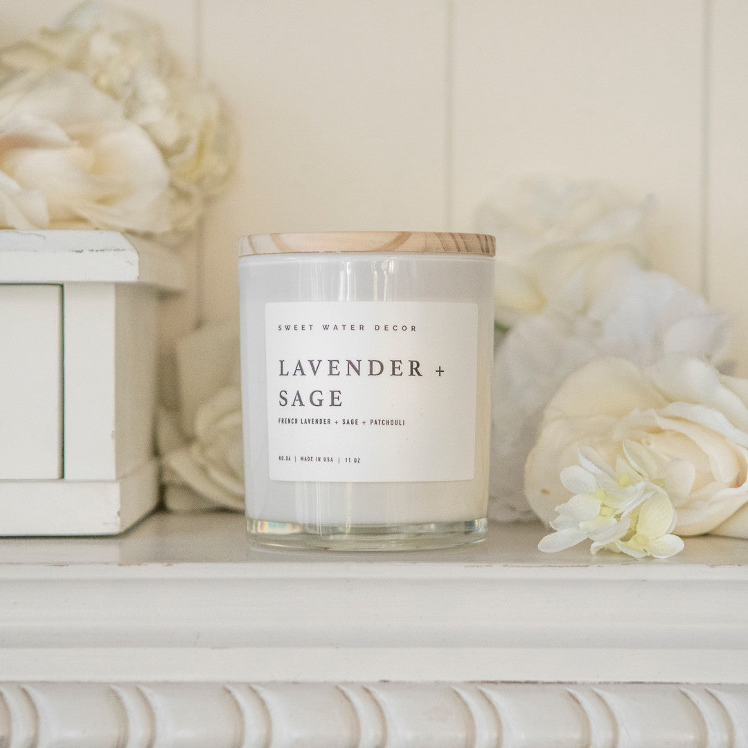 Lavender + Sage Soy Candle 11 oz
